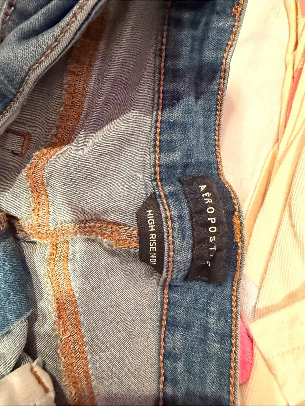 Aeropostale Light Blue Distressed Denim Shorts